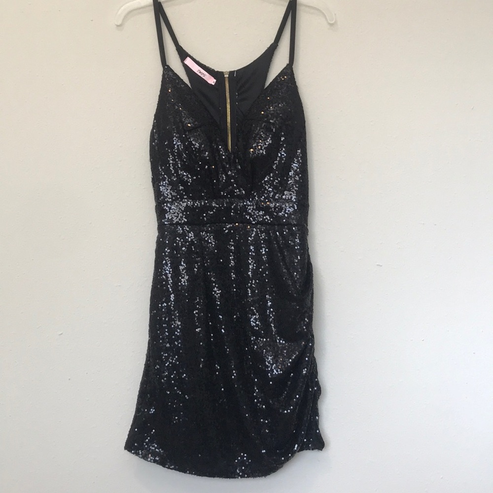 Black Sequin Dress